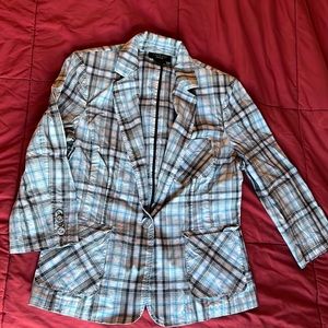 Talbots Plaid Blazer